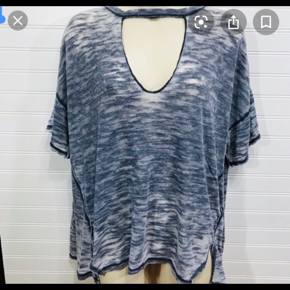 Free People Distressed Tee